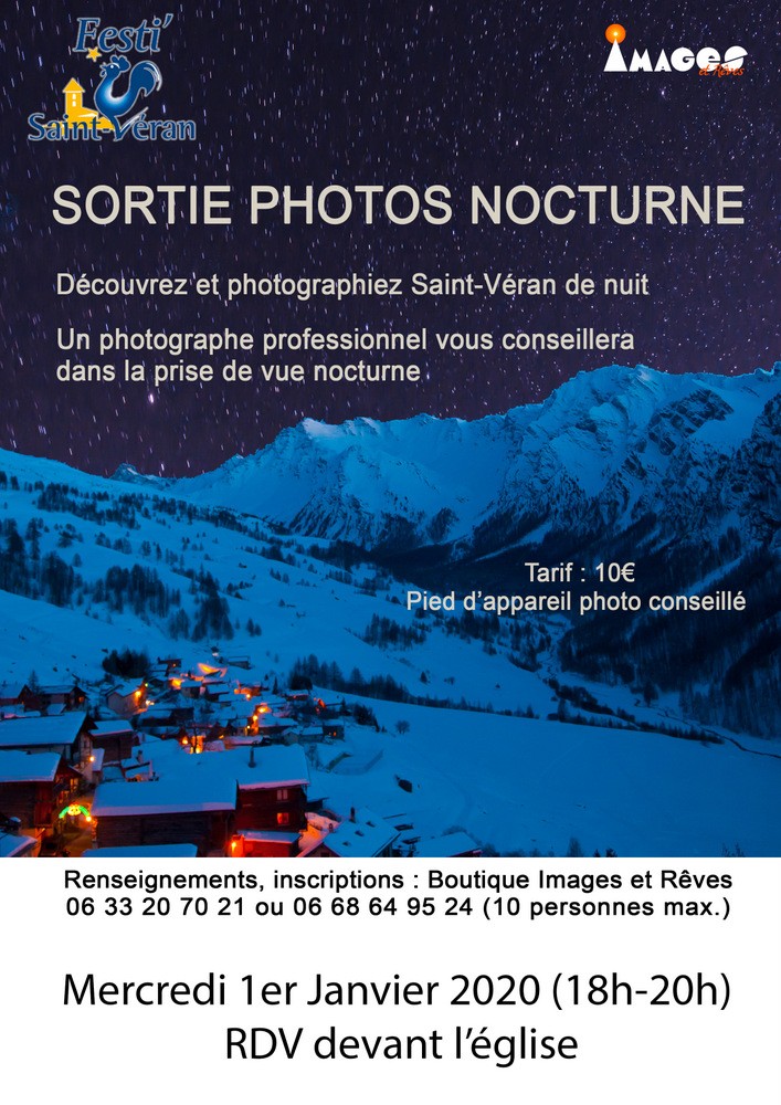 Nouvelle affiche photo nocturne